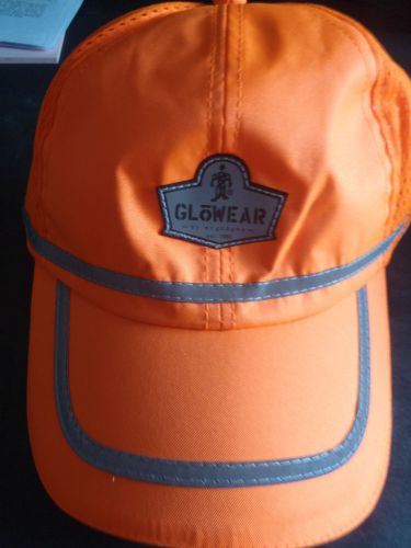 GLOWEAR BASEBALL HAT ONE SIZE FITS ALL ORANGE