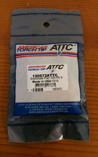 AMERICAN TORCH TIP 120573ATTC Electrode Pac 125, Hypertherm 2000, PK 5