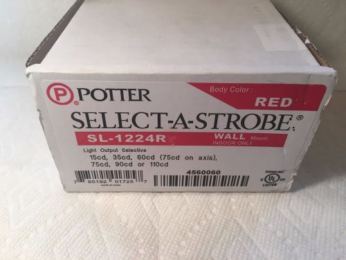 *NIB**NEW* Potter SELECT-A-STROBE SL-1224R Fire Alarm Remote Strobe