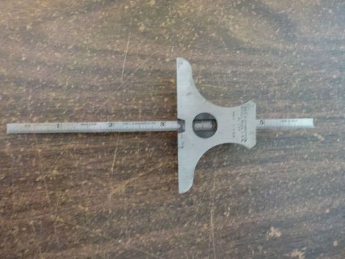 STARRETT NO. 236 Combination DEPTH AND ANGLE GAGE 6&#034; No. 610