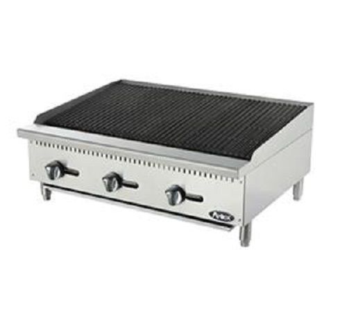 New atosa gas 36&#034; countertop char-rock broiler, model atcb-36 for sale