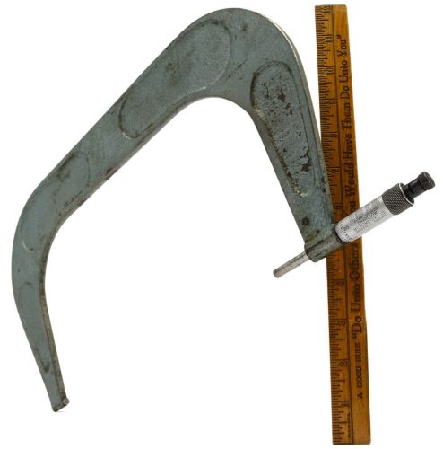 Vintage OUTSIDE MICROMETER No. 61V by SHARDLOW Sheffield, England 11-12&#034; RANGE