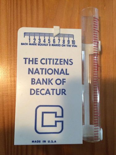 Decatur Illinois Vintage Rain Gauge