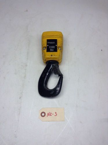 DEMAG PS AH CRANE HOIST HOOK 1100 lbs *Fast Shipping*