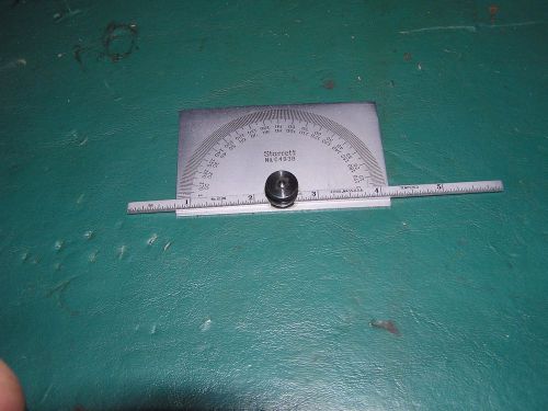 Starrett C493B Protractor And Depth Gage Made In USA