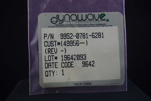 One nos nib dynawave sma panel type rf microwave connector for sale