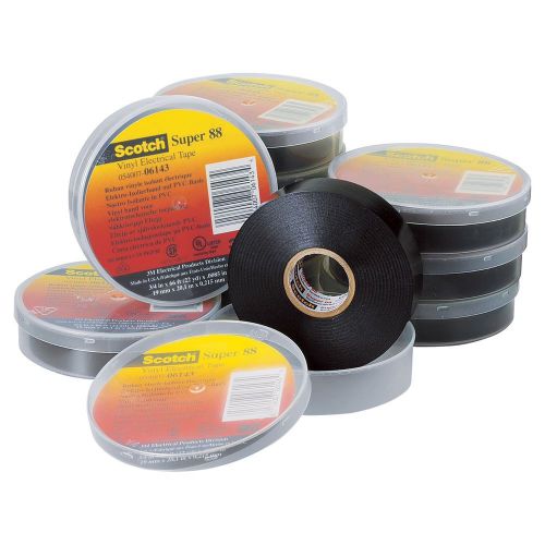 3M Scotch  Vinyl Electrical Tape Super-88, 3/4 in x 66 ft (30 ROLLS ) : 22 yd