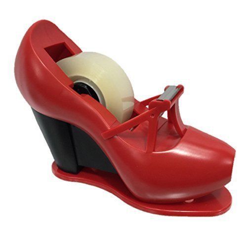 Red High Heel Decorative Desk Top Tape Dispenser