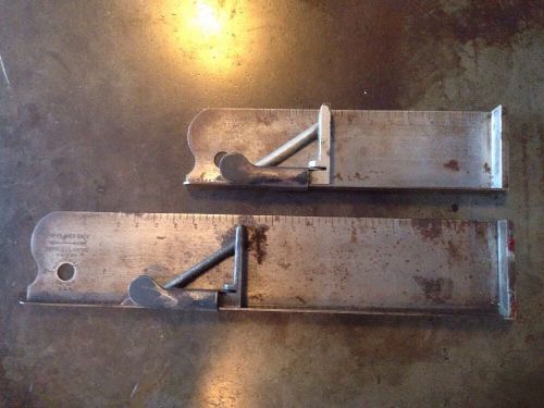 Set Of 2 HB Rouse Letterpress Composing Sticks Printing Press Vintage Pica Stick