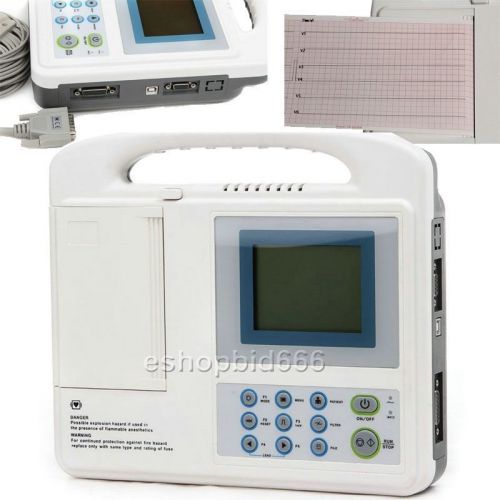 Ekg-1206 digital 6-channel cardiograph ecg ekg carejoy ce fda carejoy for sale