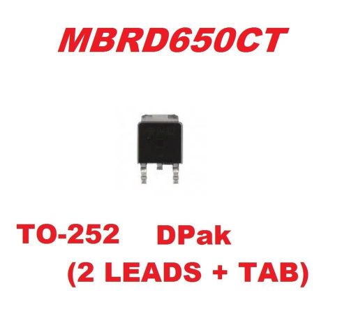 MBRD650CT MBRD650 POWER RETICFIER 50V 3A  DPAK QTY 50