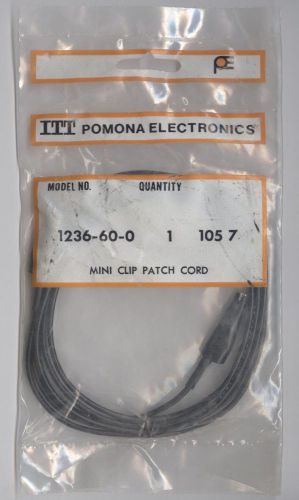 ITT Pomona Electronics Mini Clip Patch Cord 1236-60-0