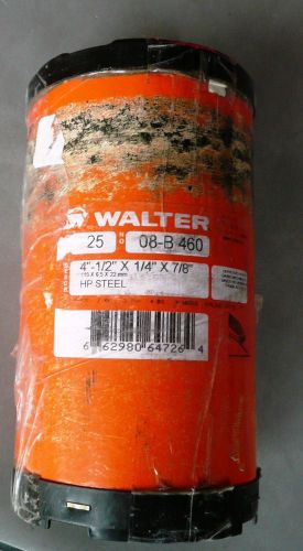 08-b 460 walter 4-1/2&#034;x1/4&#034;x7/8&#034; hp steel grinding wheels (25 pack) for sale