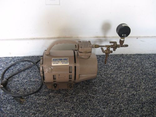 VINTAGE ELECTRA-VAC VACUUM PUMP # VP 9544, 1/8 HP, 1725 RPM