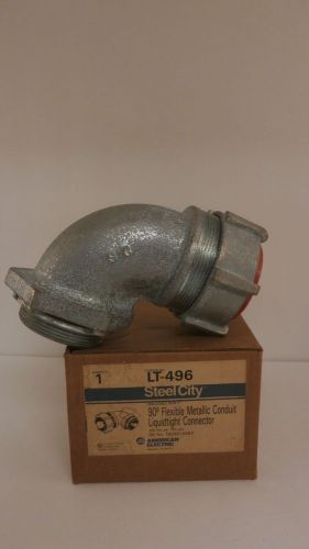 AMERICAN ELECTRIC 90 DEGREE 2&#034; CONDUIT LIQUIDTIGHT CONNECTOR LT-496 *NIB