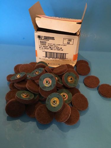 Standard Abrasives 840213 Quick Change Discs (50 each) 1 1/2&#034; FINE BUFF &amp; BLEND