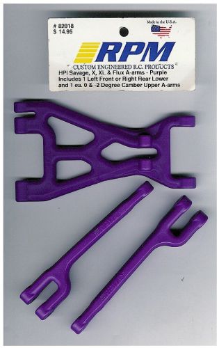 RPM - 82008 A-Arms RF/LR Savage/X Purple - 82008