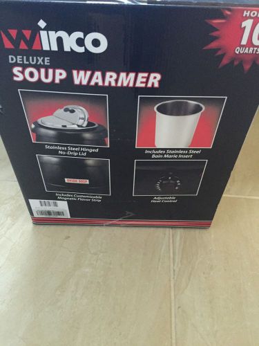 Winco 10.5-quart electric soup warmer for sale