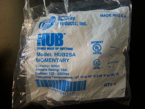 Brand New, United Security USP HUB2SA Hold Up Button Momentary