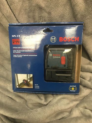 NEW Bosch GPL 2 R 2-Point Self-Leveling Plumb Laser UPC 000346464597