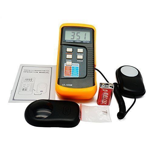 Digital Light Meter 0 - 200,000 Lux Tester FC Photo Camera Luxmeter US Seller