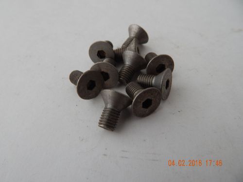 Stainless steel flat head socket cap screw. 1/4 - 28 x 1/2&#034;.  10 pcs. new for sale