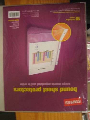 Staples Bound Sheet Protectors 1/Set Binders &amp; Folders,Binder Accessories