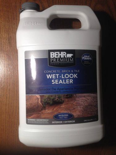 BEHR WET LOOK CONCRETE BRICK TILE SEALER