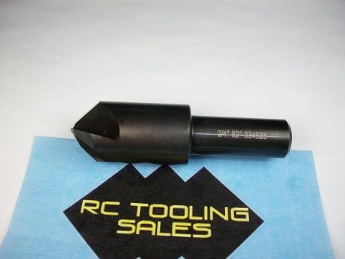 3/4 x 82° 4 Flute HSS Countersink Black Oxide 1/2 Shank 2 3/4 OAL NEW Hertel 1pc