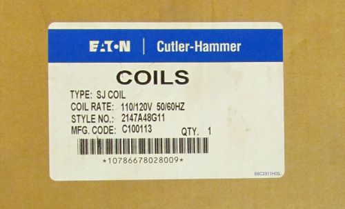EATON CUTLER HAMMER Type SJ Vacuum Coil 120V AC 7860A34G02 and 2147A48G11