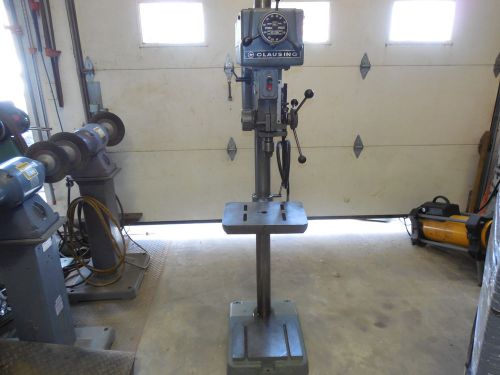 CLAUSING DRILL PRESS VARI SPEED / THREE PHASE 3/4 hp 230  /POWERMATIC CLEAN!