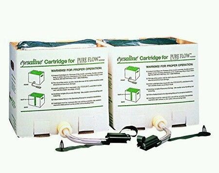 Honeywell 2 Piece Saline Cartridge Set, For Fendall Pure Flow 1000 Emergency Eye