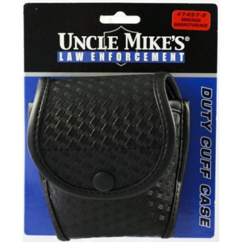 Uncle Mike&#039;S Michaels Of Orego Black Cuff Case - Mirage Basketweave Finish
