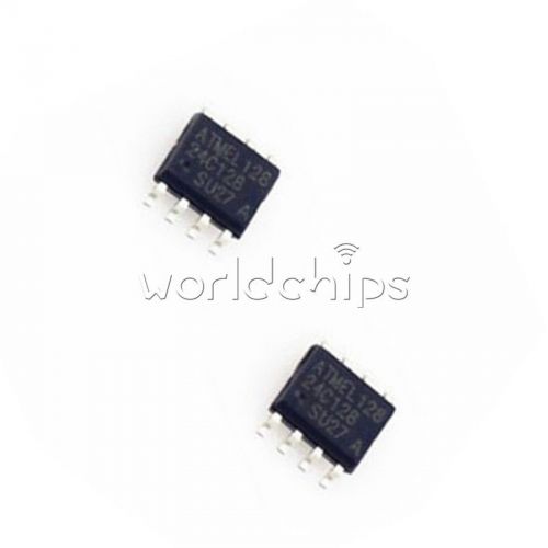 2PCS AT24C128 24C128 IC EEPROM 128KBIT 1MHZ SOP8