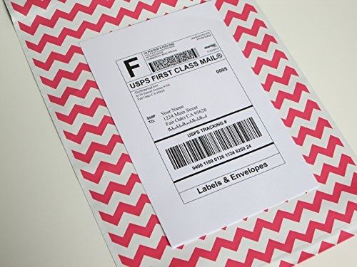 Theshippingguru 100 hot pink chevron 12&#034;x15.5&#034; poly mailer bags for sale