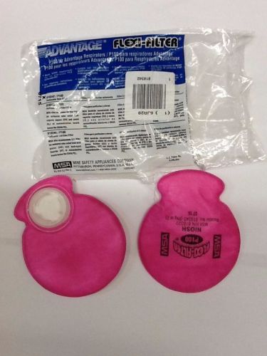 NEW PACK OF 2 MSA Safety FLEXI-FILTER ADVANTAGE RESPITAOR PADS, P100 818342