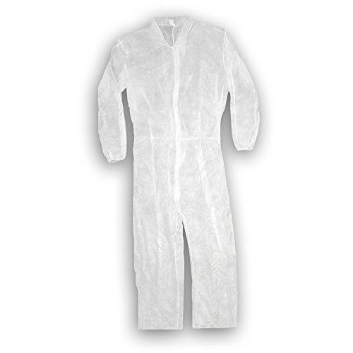 Trimaco 9901 Disposable Coverall, Medium, White