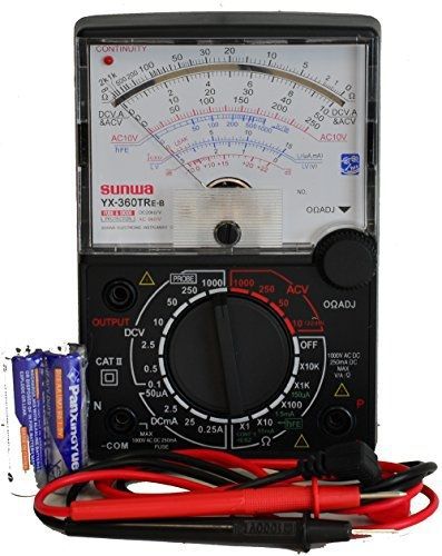 Tekpower 8-Function 19-Range Analog Multimeter, YX360-TRE-B