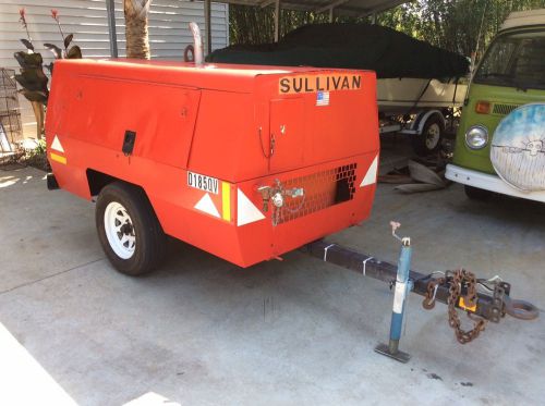 Sullivan 185 pull behind air compressor with John Deere diesel engine