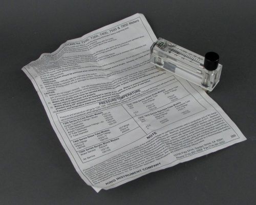 New king instruments flow meter - 0-4 scfm, 1/2&#034; mnpt / 1/4&#034; fnpt for sale