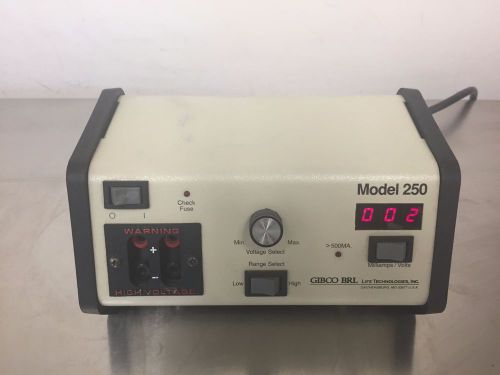 Nice Used LIFE TECHNOLOGIES GIBCO BRL ELECTROPHORESIS POWER SUPPLY MODEL 250