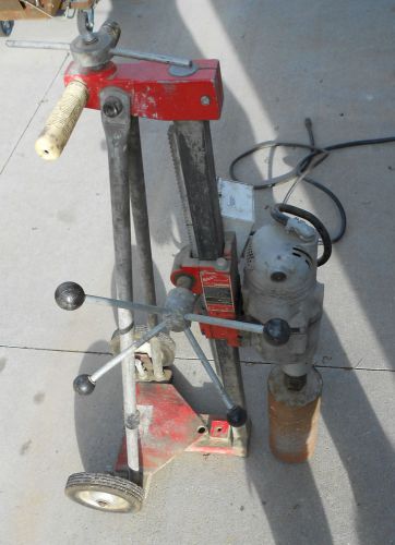 Milwaukee 4114 Vac-U-Rig &amp; 4030 Core Drill Coring Rig - Heavy Duty