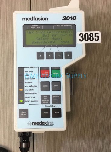 Medex Medfusion 2010 Infuse System Syringe Automatic Pump Infusor 3085