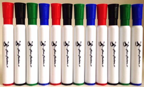Dry Erase Board Markers 1 Dozen (Red, Blue, Black, Green)