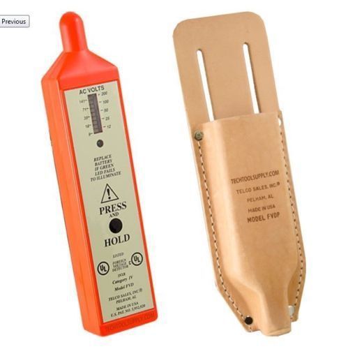 (new) telco sales fvd/fvdp foreign voltage detector w/ leather pouch for sale