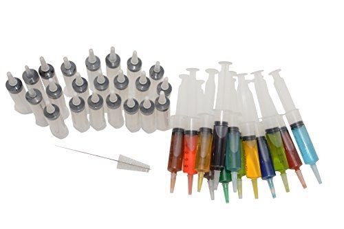 Shooter&#039;s 25 Pack Shooters Jello Shot Syringes with Caps - (Large 2.0oz)