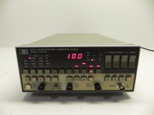 HP Agilent Keysight 8116A-001 Pulse / Function Generator 50 MHz