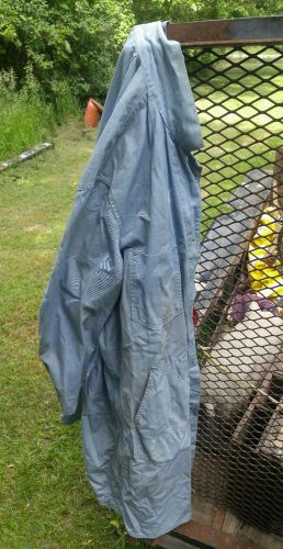 Vintage labratory coat jacket blue lab coat USA 1940s cotton retro antique quack