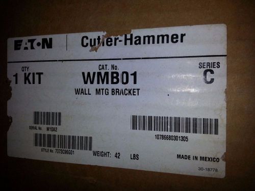 Cutler hammer wmb01 series c - wall mount brackets for sale