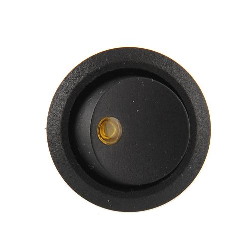 Yellow led lighted dot illuminated rocker switch 3pin 19mm car truck trailer for sale